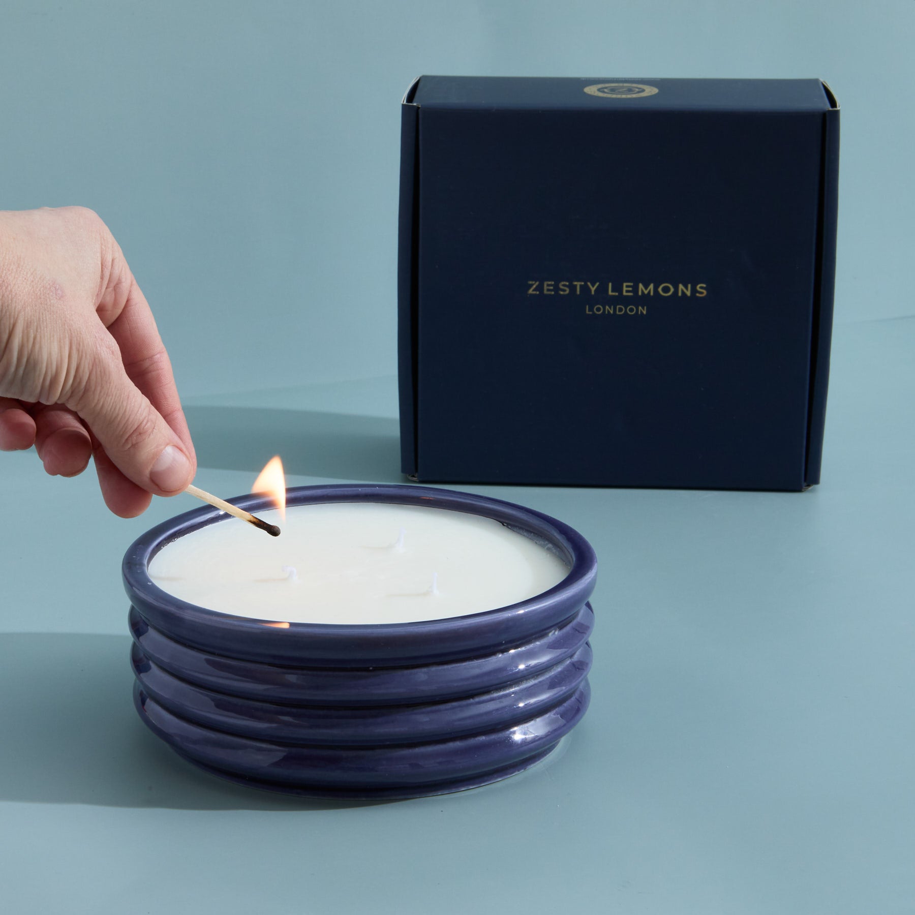 Contemporary Kiln Large Navy Candle