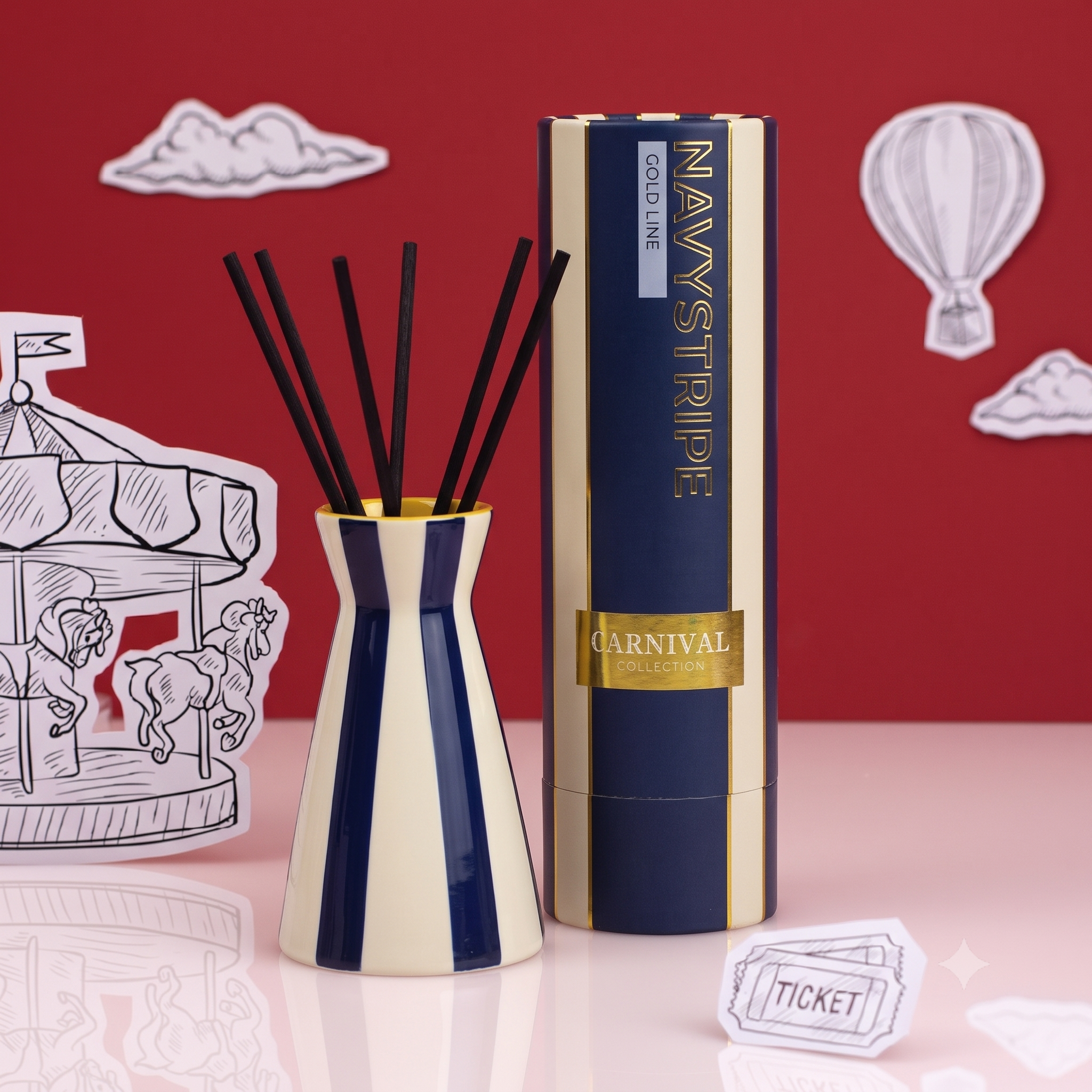 Carnival: Magician Navy Diffuser Oud & Leather