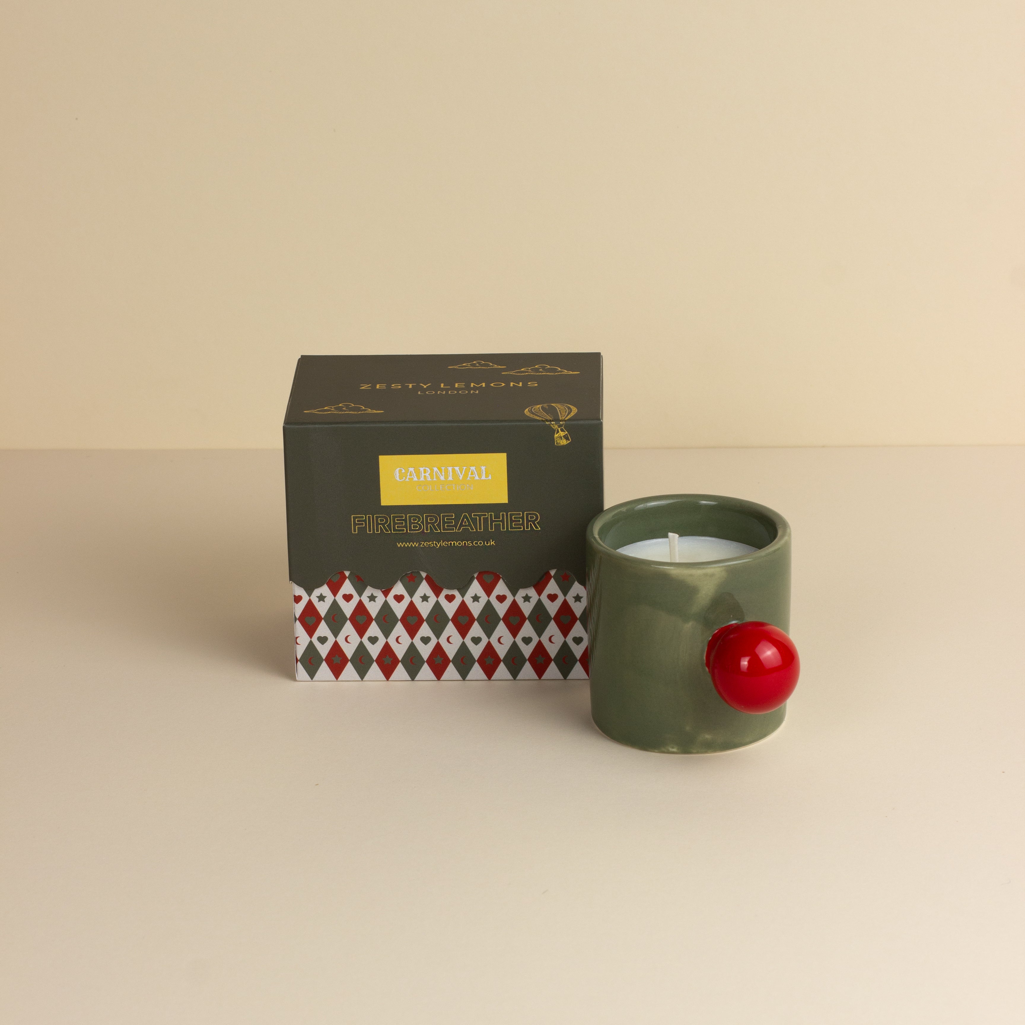 Carnival Carousel Cup Candle - Olive Firebreather