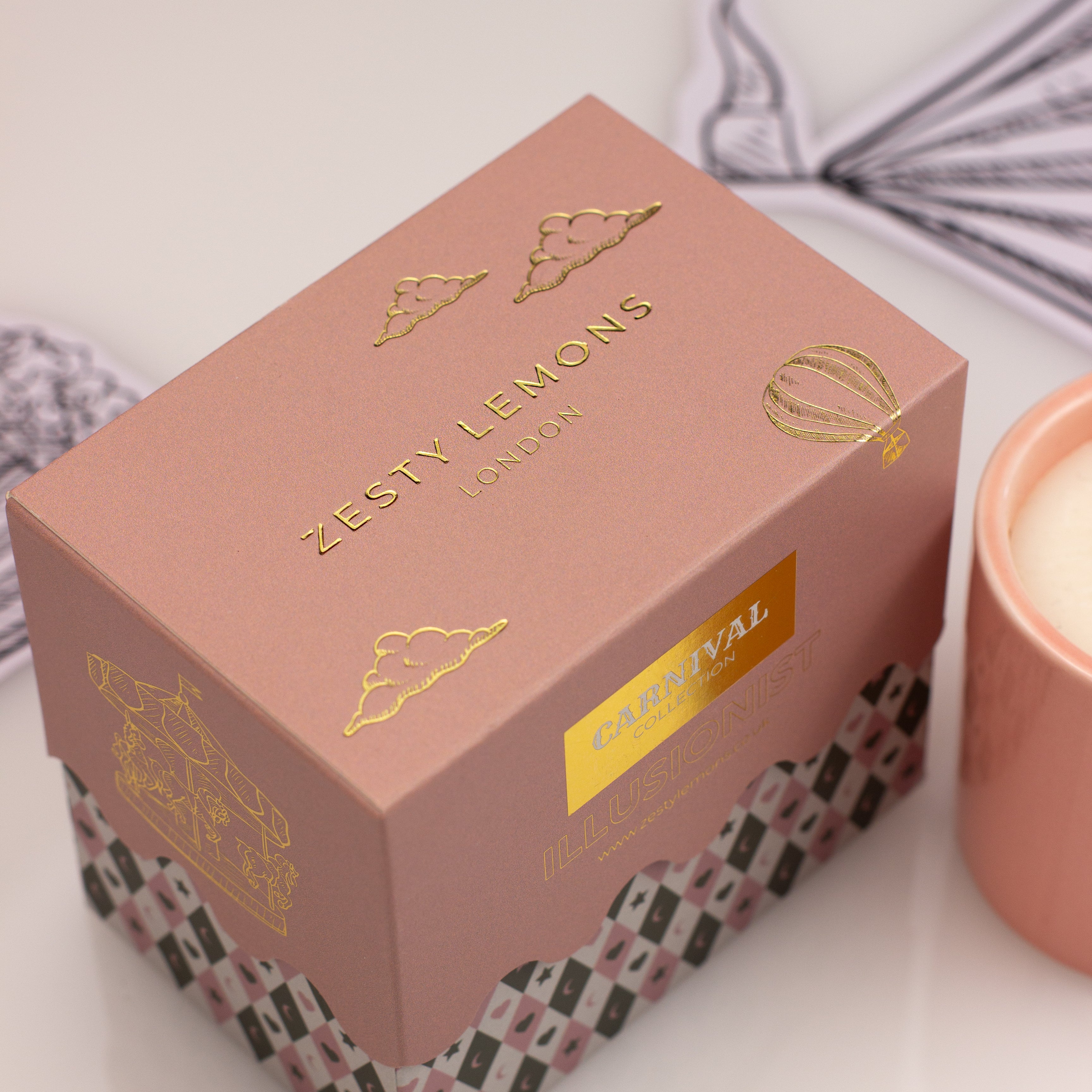 Carnival Carousel Cup Candle - Pink Illusionist