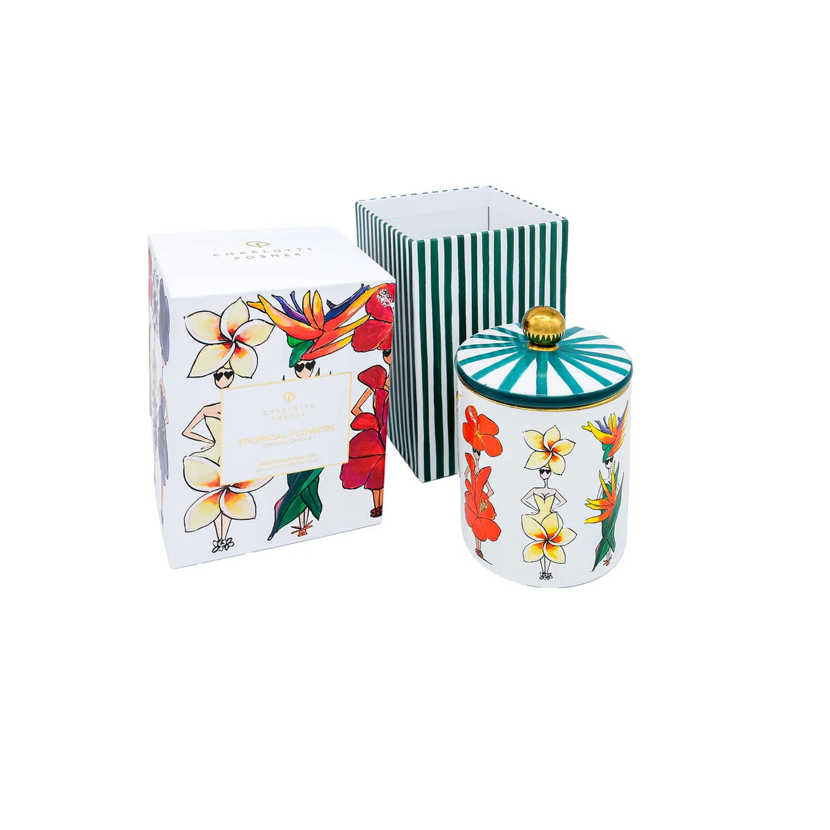 Charlotte Posner x Zesty Lemons: Tropical Flowers Candle