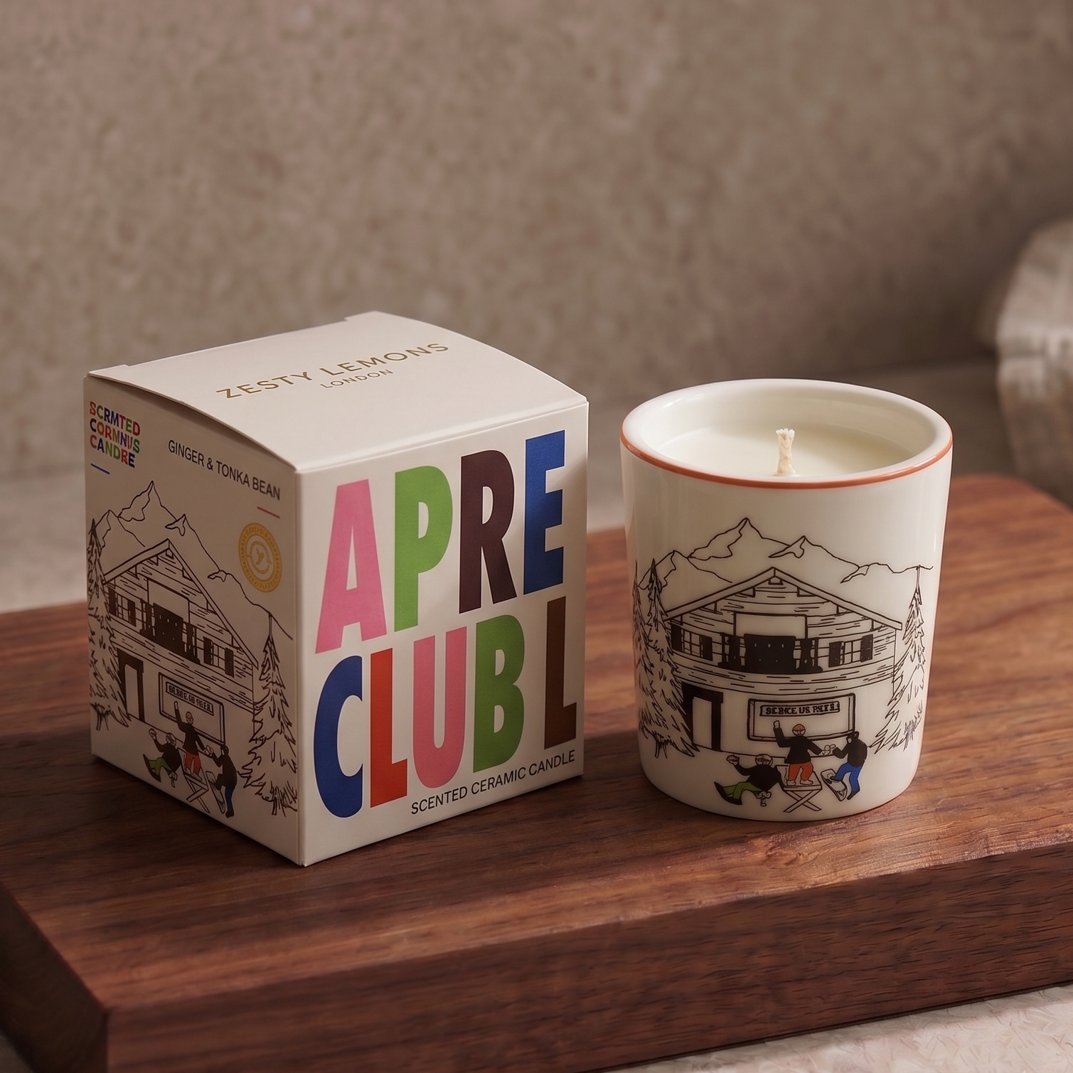 Apres Ski Lodge Candle: Ginger & Tonka Bean