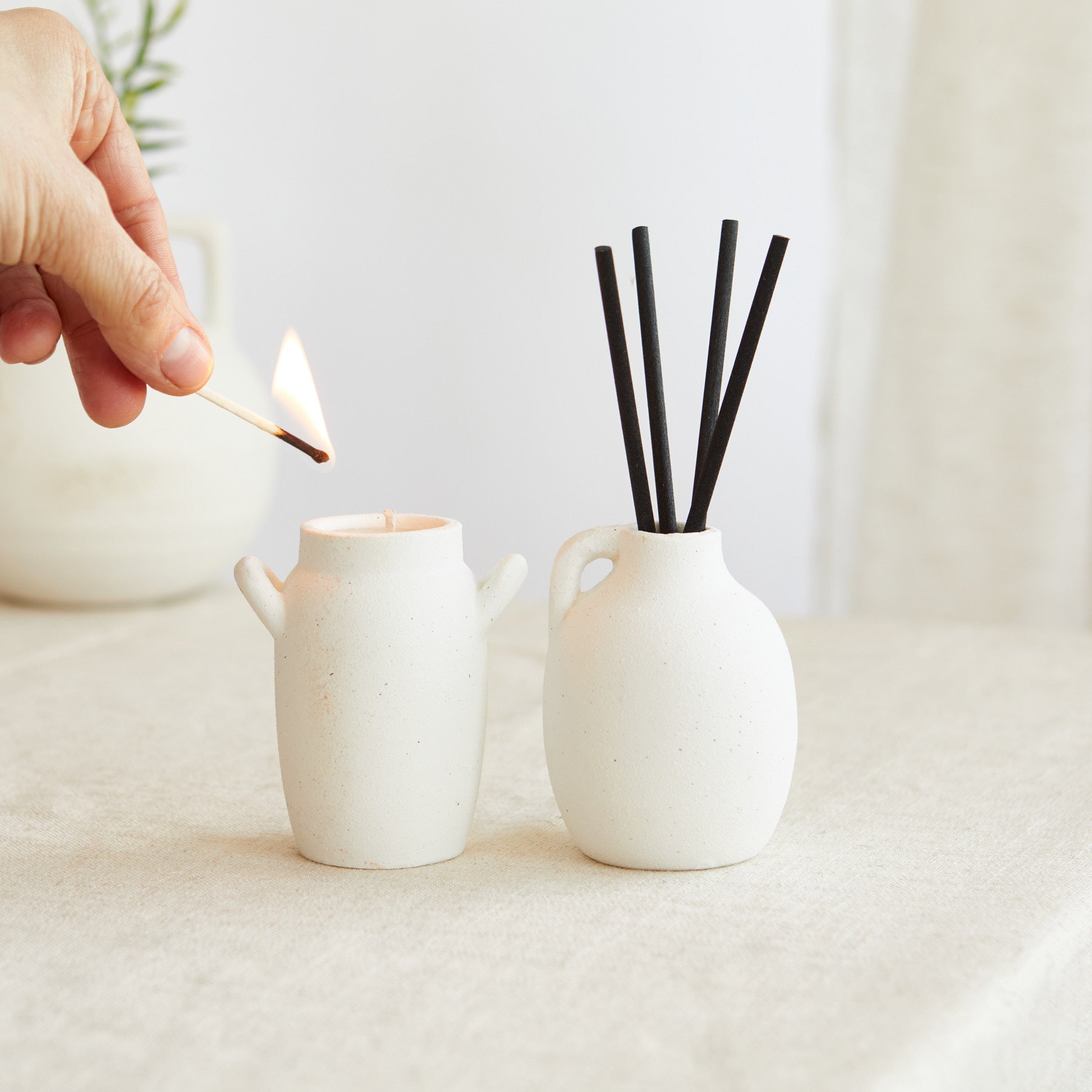 Scandi: Alskar Mini Candle & Diffuser Gift Set - Amber & Bergamot