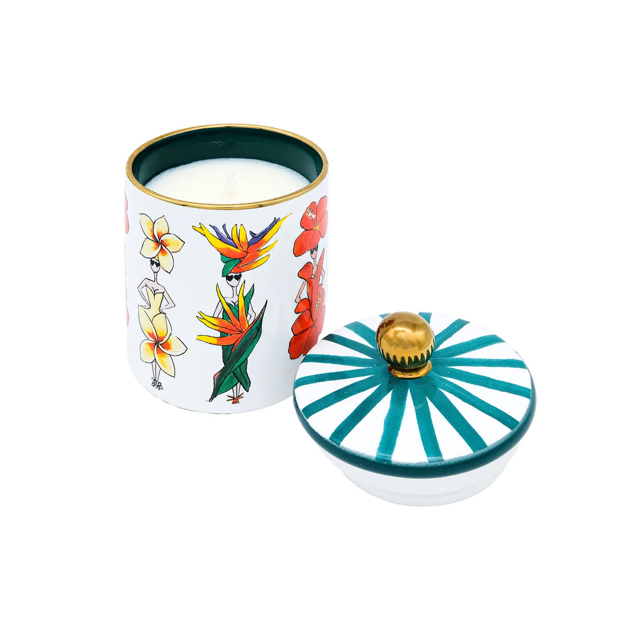 Charlotte Posner x Zesty Lemons: Tropical Flowers Candle